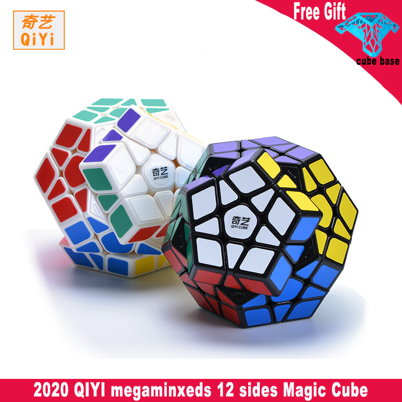 

QIYI Megaminx magic cube 3x3 stickerless speed professional 12 sides puzzle cubo Speed 3x3x3 cubo magico qiheng S