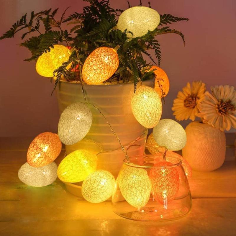 

Strings Easter Egg String Lights 20 LED Decorations Fairy Decoror Spring Theme Party Home Decorat