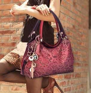 

2017 new fashion hollow out women's single shoulder diagonal high-end handbag, Red