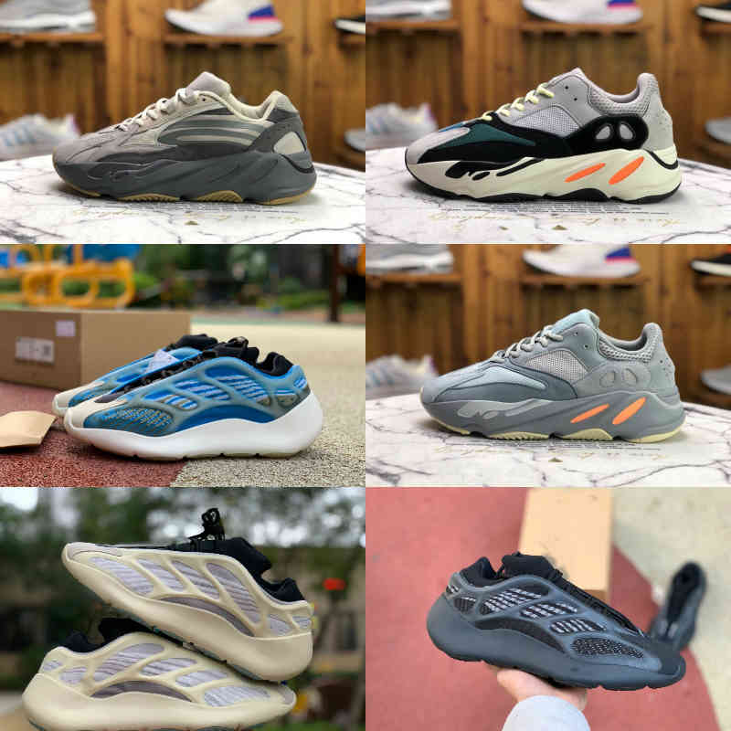 

High Quality Kanyes Inertia Mens Running Shoes Wests V2 V3 380 Wave Black Static Runner MNVN Solid Grey Magnet Bone Tephra Geode Womens Sneakers F26