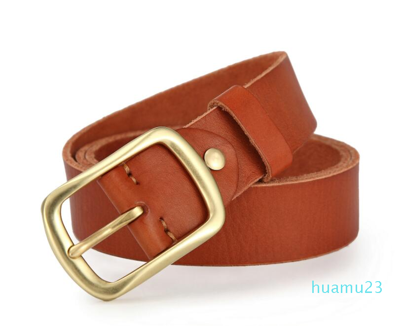 

2020 Luxury fashion brand belts for mens belt designer belt top quality pure copper buckle bets leather male chastity belt 125cm, Belt no box