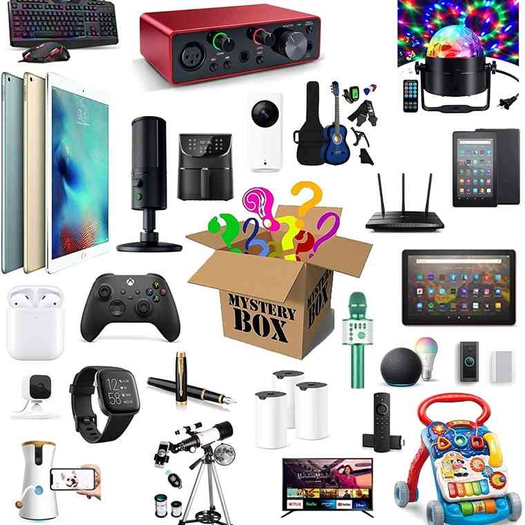 Mystery Box Electronics, Boxes Random, Birthday Surprise favors , Lucky for Adults Gift, Such As Drones, Smart Watches,277-image-719966479