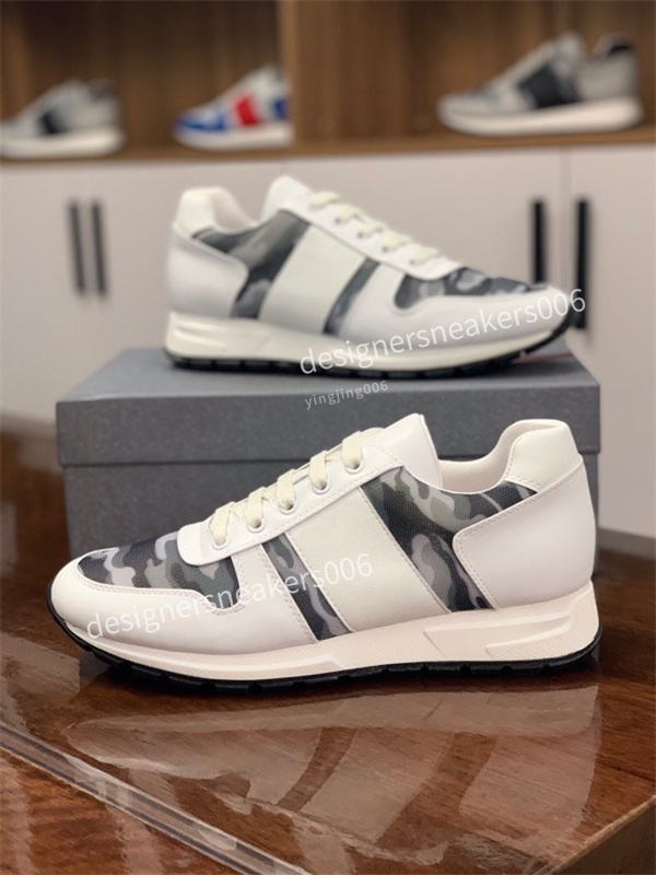 

2022 Men Stud runner Shoe Camouflage Trainers Mesh Real Leather Combo Runner Sneakers reflective Outdoor Shoes top quality Dress Shoes, 22