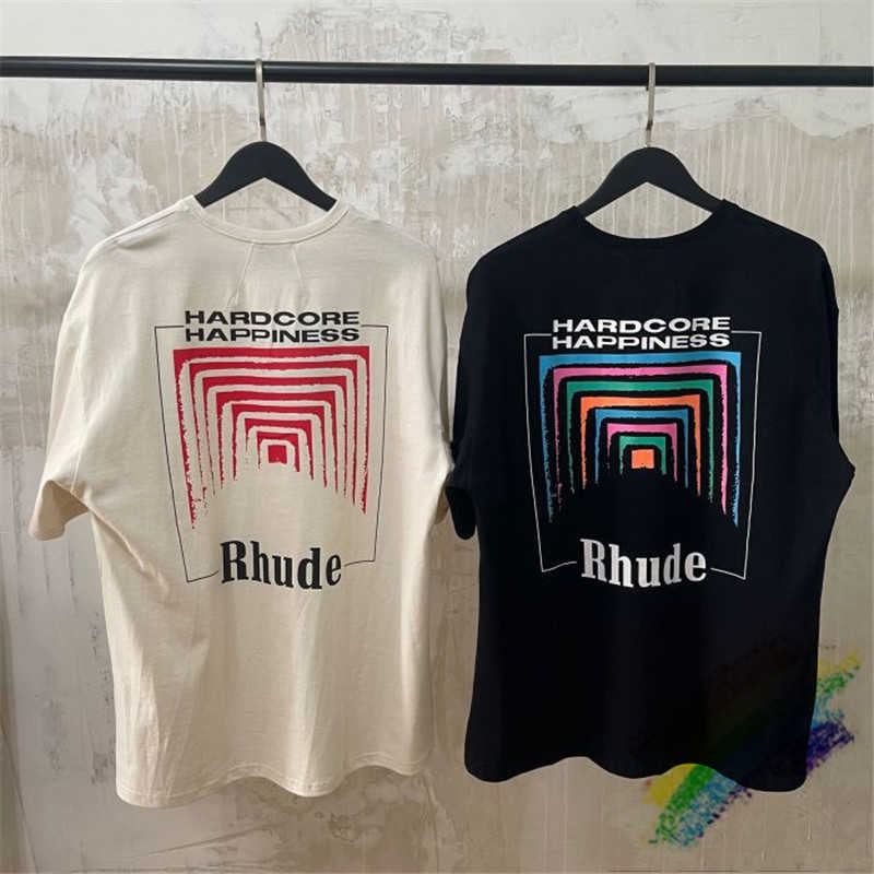 

Oversize T-shirt Men Women Vintage 1:1 High Quality Color Print Tops Tees P0806