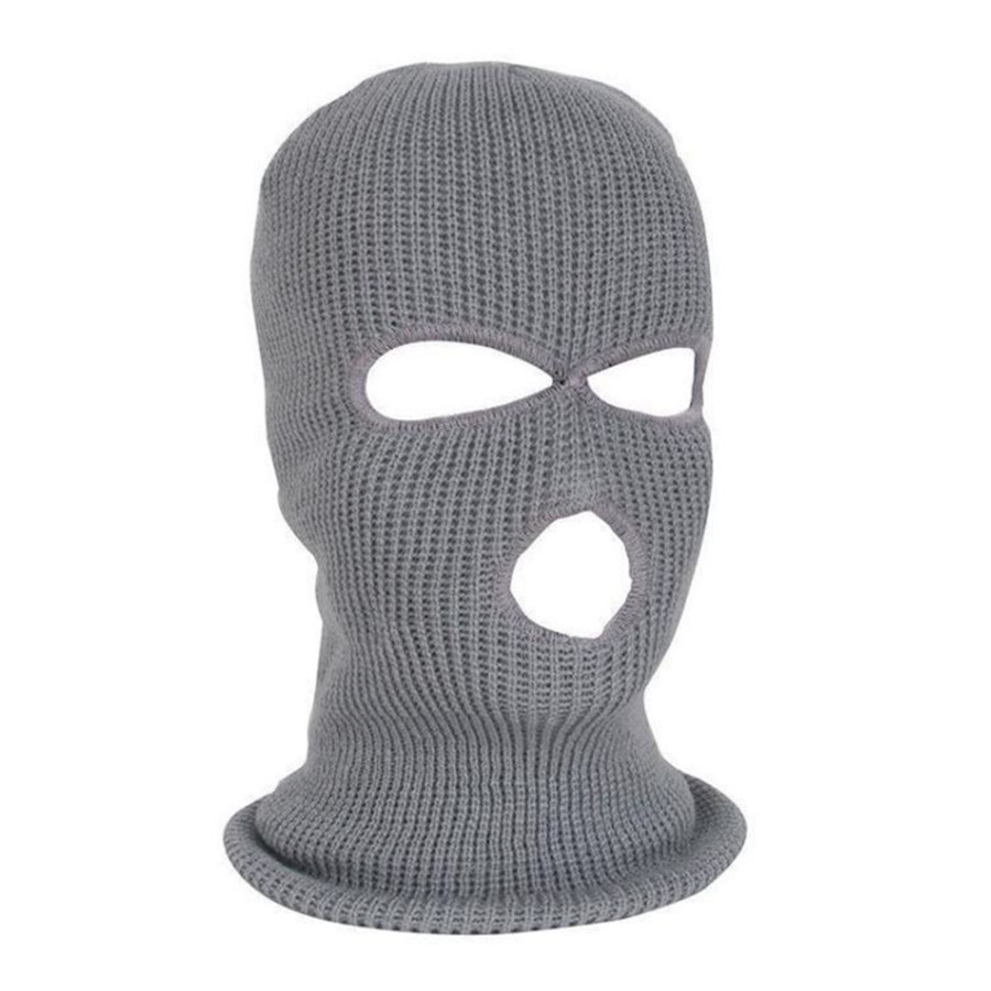 

Winter Warm Knitted Hat Three Hole Hood Robber Bandit Anti Terrorist Mask Riding Helmet 1O7V714