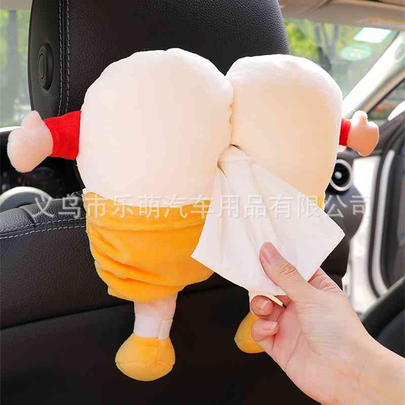 

Car net red cute doll in car hanging sunshade armrest box tissue bag girl