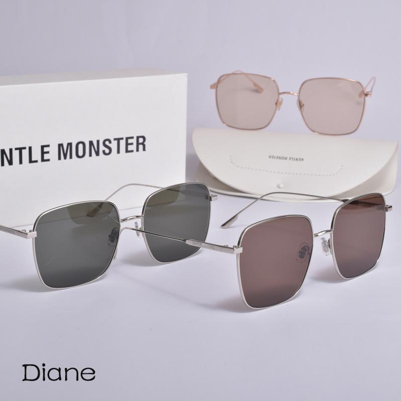 

Sunglasses 2021 Style GM Gentle Diane Polarized UV400 Lens Metal Square Frame Sun Glasses For Women Men With Brand Case, White;black