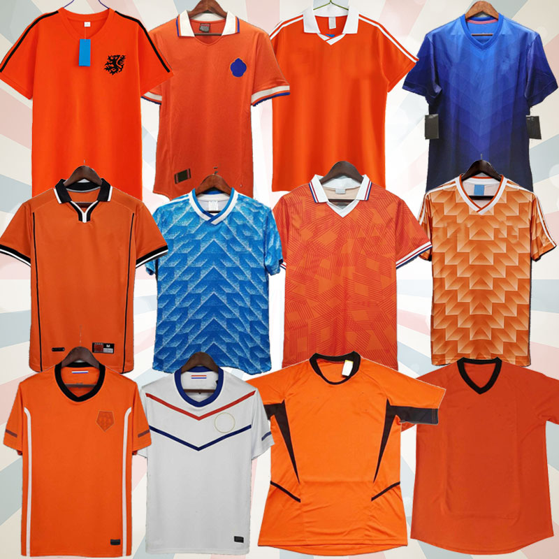 

1988 Retro Soccer Jersey Van Basten 1997 1998 1994 football shirts BERGKAMP 97 98 12 Gullit Rijkaard DAVIDS, Black;yellow