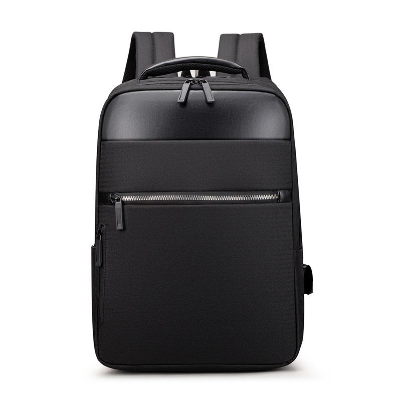 

Backpack Business Intelligence Usb Computer Bag Soft Back Wearable Large Capacity Multifunctional Shoulder Packet, Black