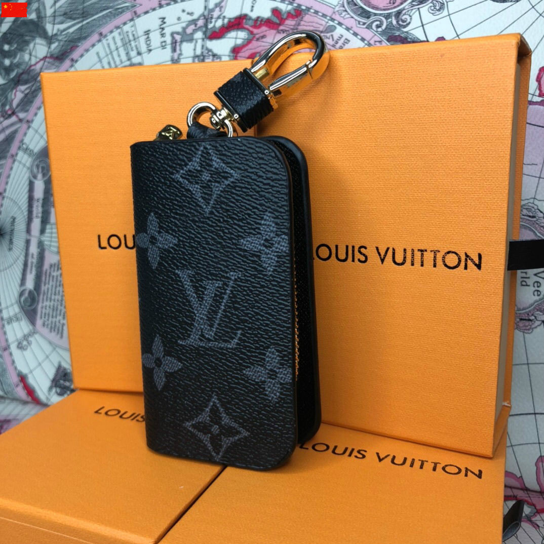 

Car Key Chain Wallets Pochet Cles Designers Womns Mens Key Ring Credit Card Holder YSL LV LOUIS LV VUΙTTON, Red;black