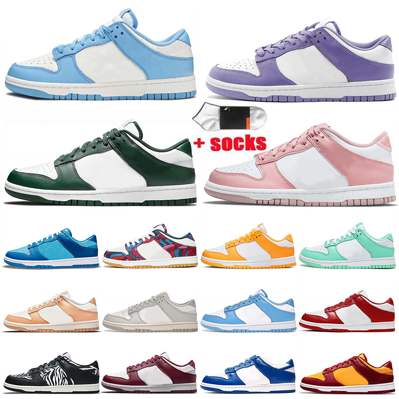 

2022 wholesale mens women running shoes sneakers casual UNC coast white black low platform Trail Syracuse Michigan Grey Fog Pink Velvet trainers sports, #a34 white univesity red 36-45