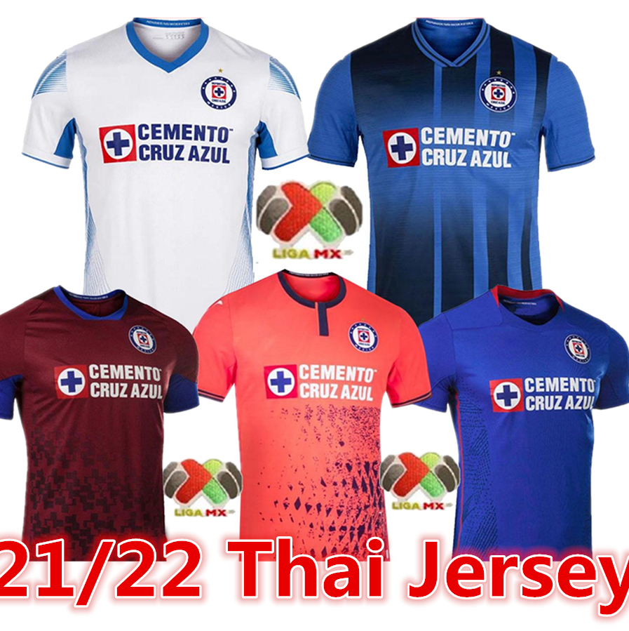 

Mexican 2021 2022 Cruz Azul Soccer Jerseys RODRIGUEZ PINEDA ALVARADO ROMO home away 3rd 20 21 22 football shirt 3XL, Yellow