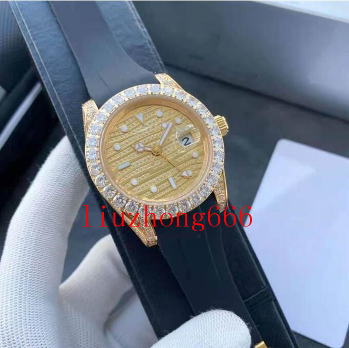 Fashion classic business sapphire men's watch, 42MM high quality waterproof rubber watchband automatic mechanical movement-image-716713354