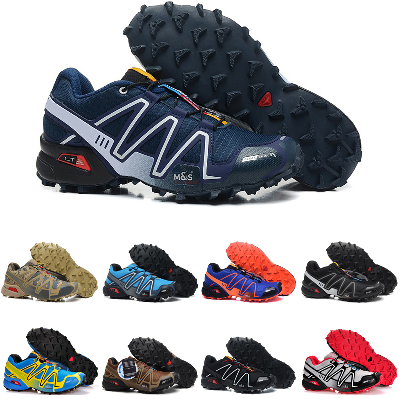 

Top quality speed cross 3 outdoor mens running shoes SpeedCross runner Jogging III Black Green Pink Grey #31 Men Trainers Sports Sneakers chaussures zapatos, Color #25