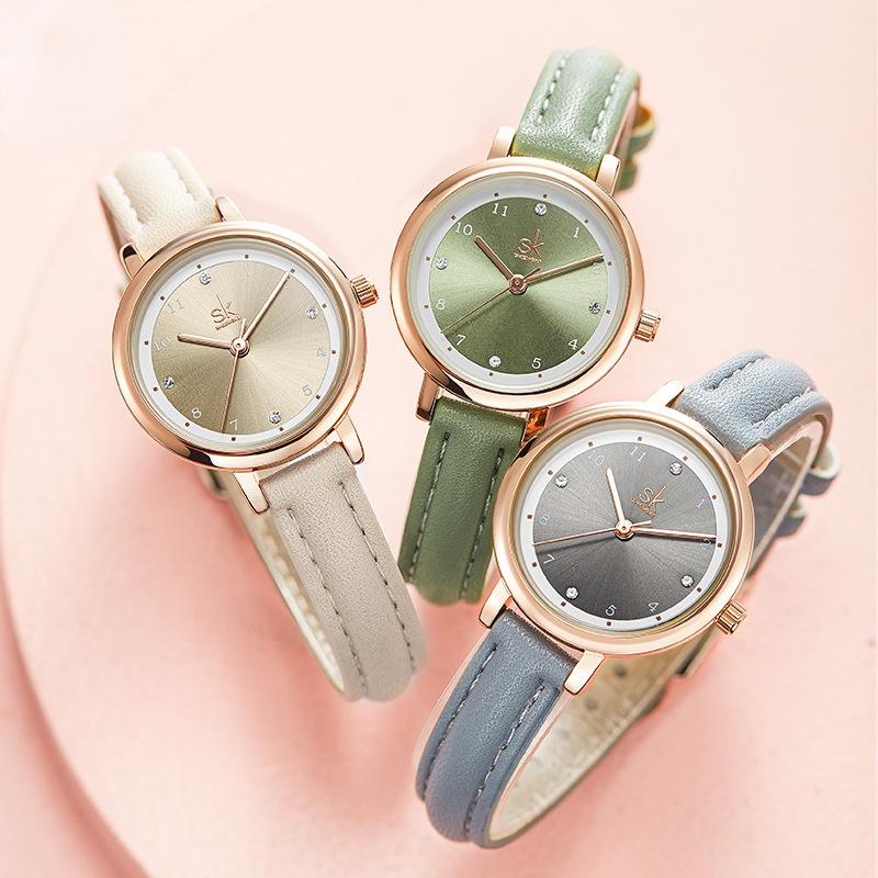 

Wristwatches 2021 Lady Watch The Sun Set Auger Grain On Female Table Belt Type Quartz Buckle Stop Ladies, Sb2021102815-3