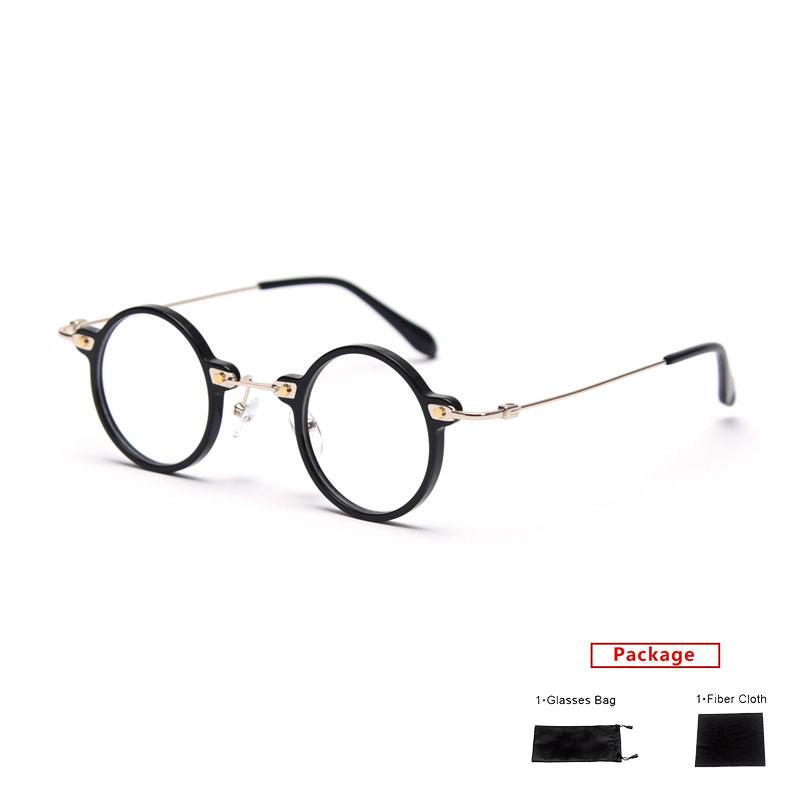 

Mimiyou Acetate Round Eyewear Frame Women Vintage Retro Men Computer Optical Glasses Myopia Eyeglasses Brand Design Oculos Fashion Sunglasse