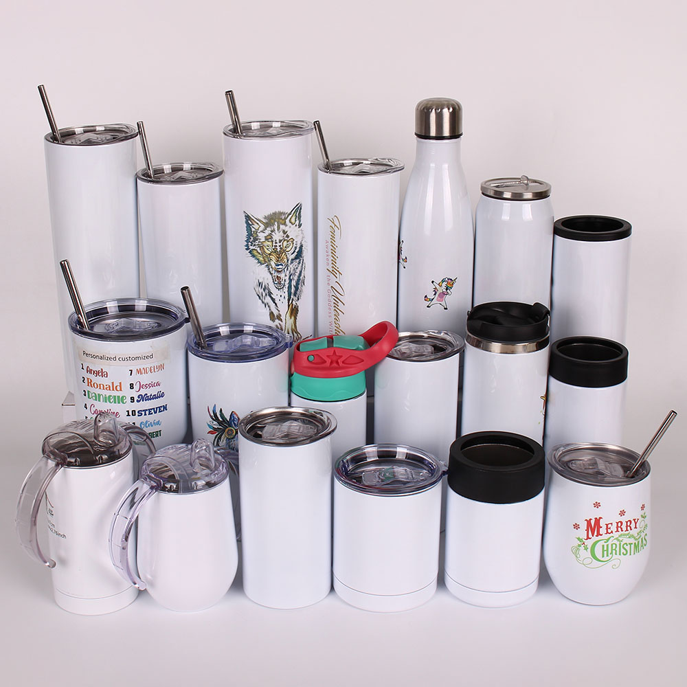 

30oz 20oz 12oz 10oz Blank sublimation mugs stainless steel tumbler skinny straight travel tumblers mug coffee cup Water bottle With lid