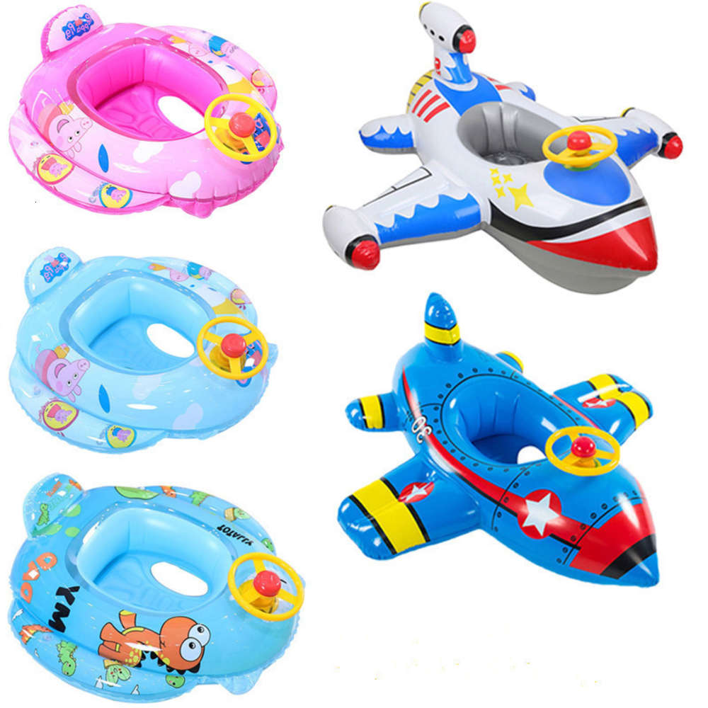 

Swimming ring Children's swimming armpit sitting circle 1-6 years old children aircraft steering wheel inflatable mount baby 2 boys girls