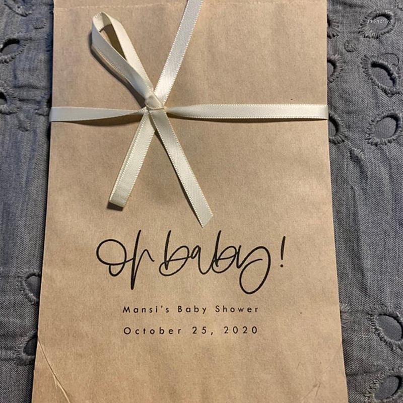 

Gift Wrap Custom Oh Baby! Favor Bags,Candy Buffet,Rehearsal Dinner, Engagement Party Baptism,Baby Shower Treat ,Popcorn,Cookie,Donut