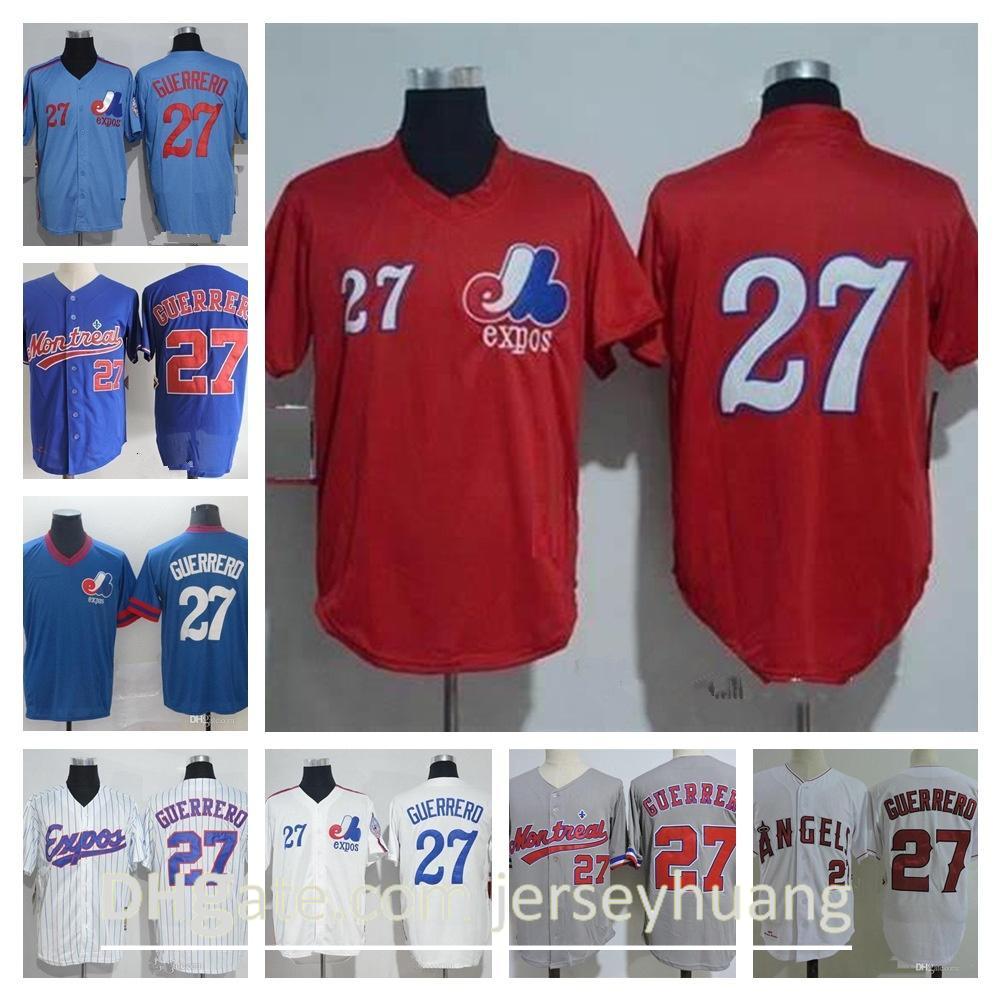

Baseball Hall Of Fame Montreal Expos #27 Vladimir Guerrero Jersey Mens Women Youth 1982 Vintage Mesh BP 2004 Retro Kids Shirts, Colour 8