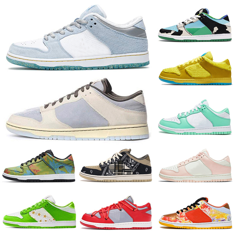 

2021 Arrival Running Shoes Authentic Sneakers Men Women Sean Cliver Chunky Dunky VALENTINE Coast Green Orange Pearl Black White Mens Womens Sports Skate Trainers, A9 36-44