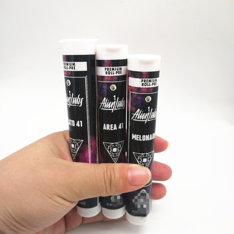 

Latest Design Pre-roll Alien Labs tube Wholesale Custom Printed Empty Plastic Alienlabs Tubes With Stickers