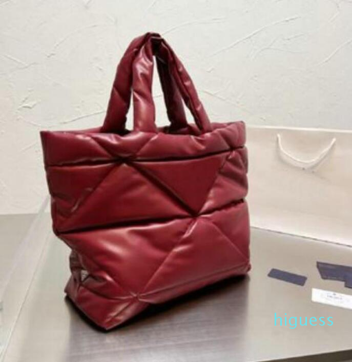 

Designer- Women Down Bags Diamond Shoulder Bag Purse Wallets fashion Tote Handbag Clutch Cotton Braided Strap Mahjong Handbags, Red