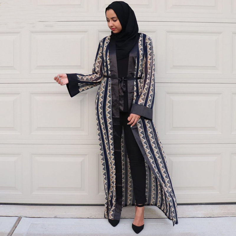 

Chiffon Abaya Dubai Kimono Cardigan Islam Abayas For Women Cardigan Muslim Fashion Long Dress Kaftan Turkish European Clothing