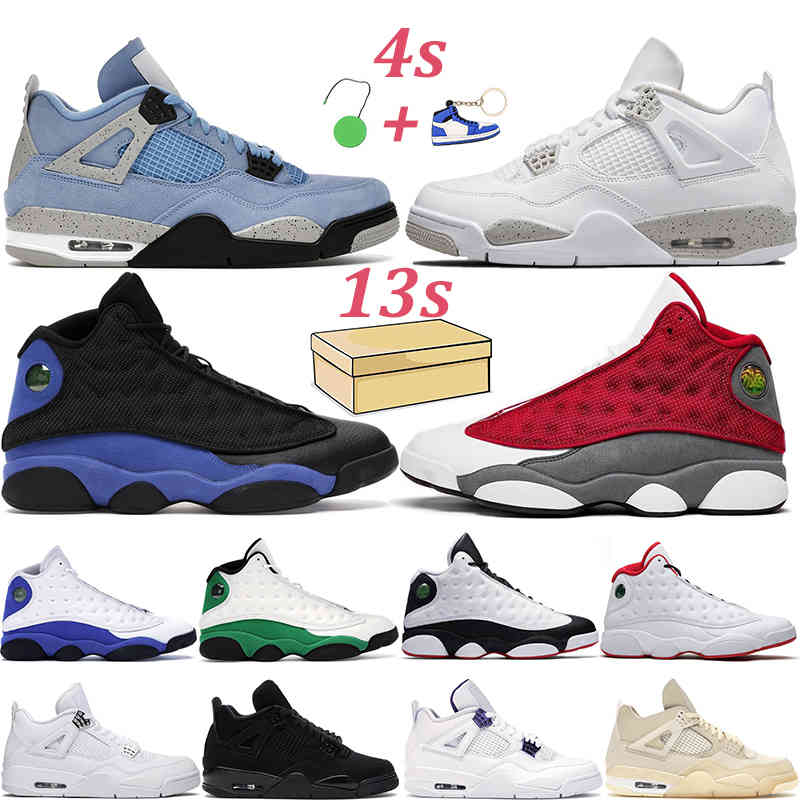 

Basketball shoes 4s jumpman men women 13s 4 University Blue White Oreo 13 Chicago Red Flint Black Soar Green Neon trainer mens sneakers, Metallic green