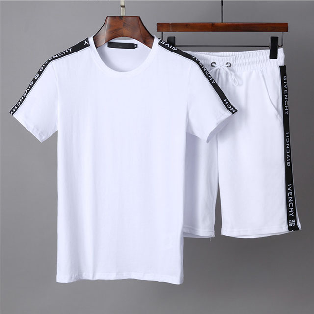 

Luxurys Designers Men's Dress man tracksuits Summer Casual Polos Outfits Classic Shorts Pants Arrival Fashion 100%cotton Two Pieces Suits M-3XL#40, White