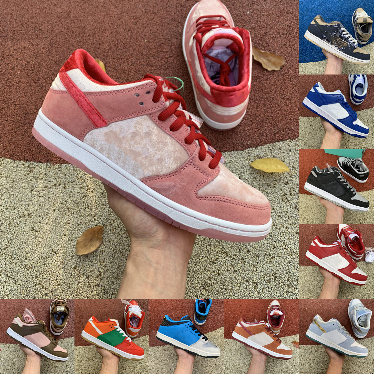 

SB Dunk StrangeLove Low casual shoes Triple Black White Chunky Orange Yellow Safari Syracuse Mischief Platform Dunks KENTUCKY UNIVERSITY RED