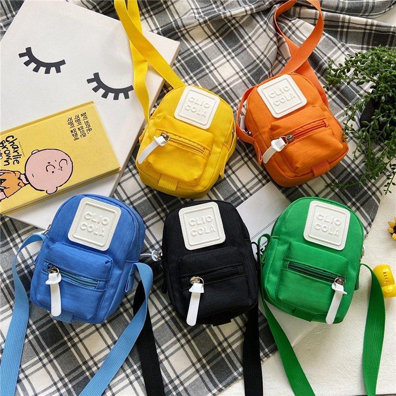 

Canvas Minimalism Small Square Bag Casual Cute Shoulder Messenger Bags Backpack