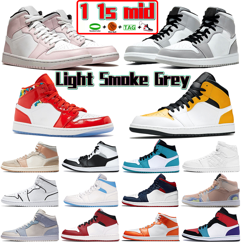

Light Smoke Grey 1 1s mid men basketball shoes Carbon Fiber South Beach Zig Zag Tan Gum Barely Rose University Gold Chicago women trainers, Bubble wrap packaging