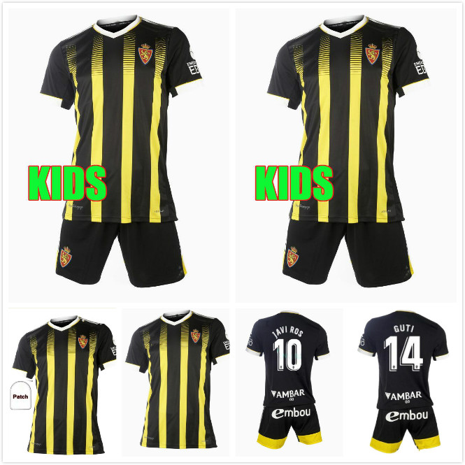 

2021 Real Zaragoza FRAN GAMEZ Soccer jerseys 21 22 ZAPATER JERSEY POMBO SHINJI KAGAWA Football shirts GUTI JAVI ROS KIDS L. SUAREZ camiseta de fútbol, Black