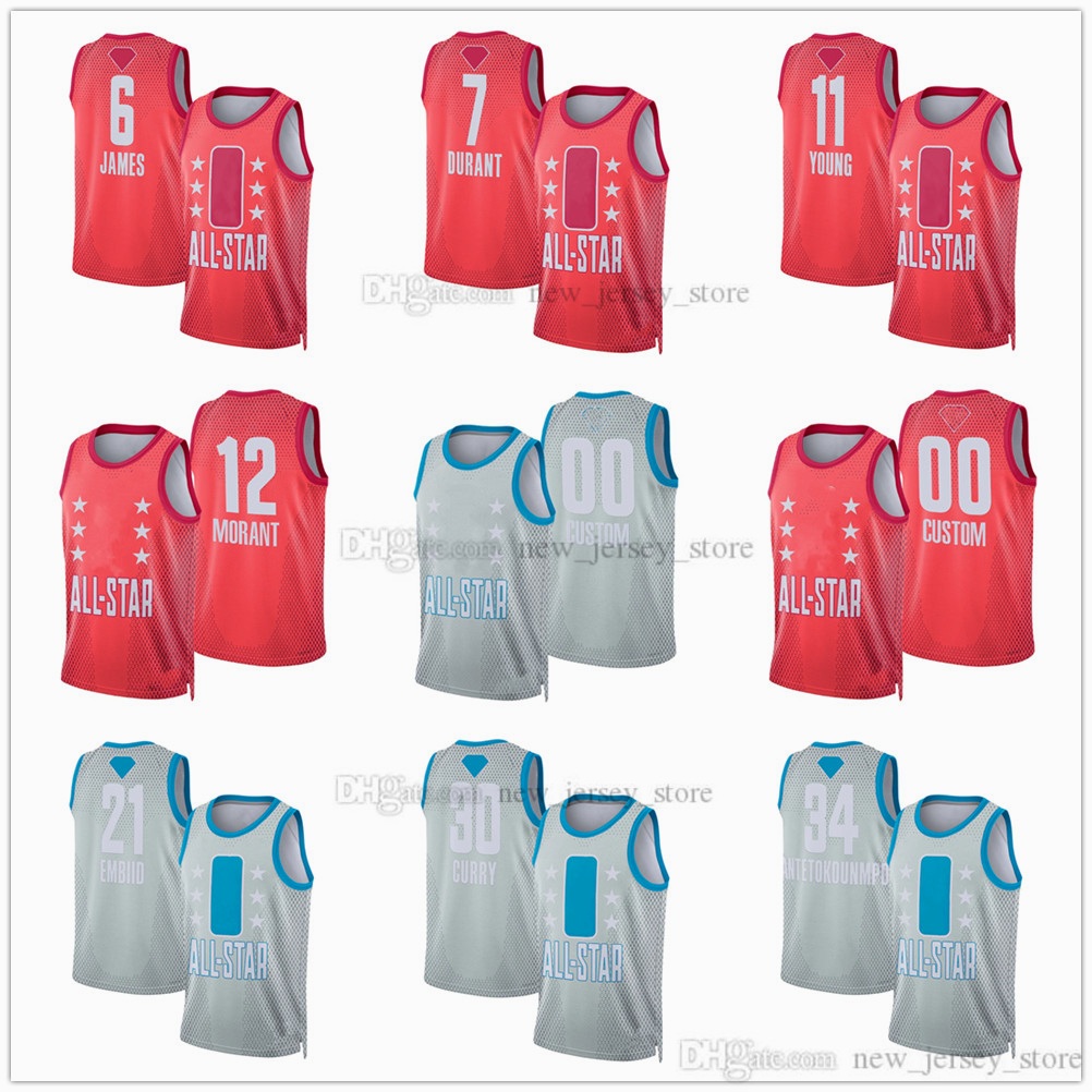 

2022 All-Star Screen Printed Basketball Jerseys Stephen Kevin Curry Durant Luka Wiggins Antetokounmpo James Doncic DeRozan Morant Jokic Young Harden Embiid LaVine, Other jerseys. send pictures on order