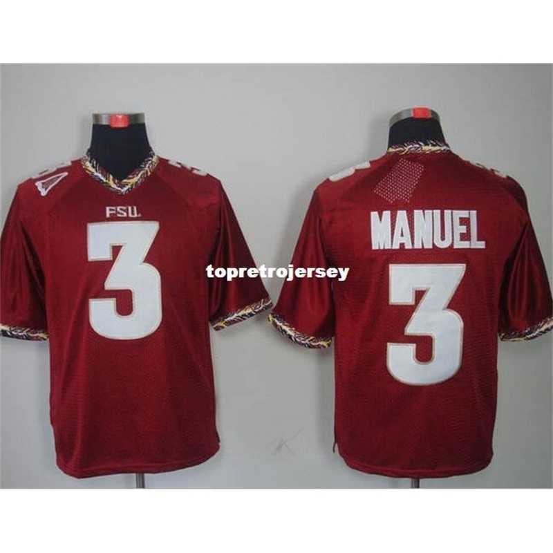 

Retro Factory Outlet- NCAA Florida State Seminoles jersey #3 E.J Manuel College Football Jerseys,Retro football jersey,size:M-XXXL, Black