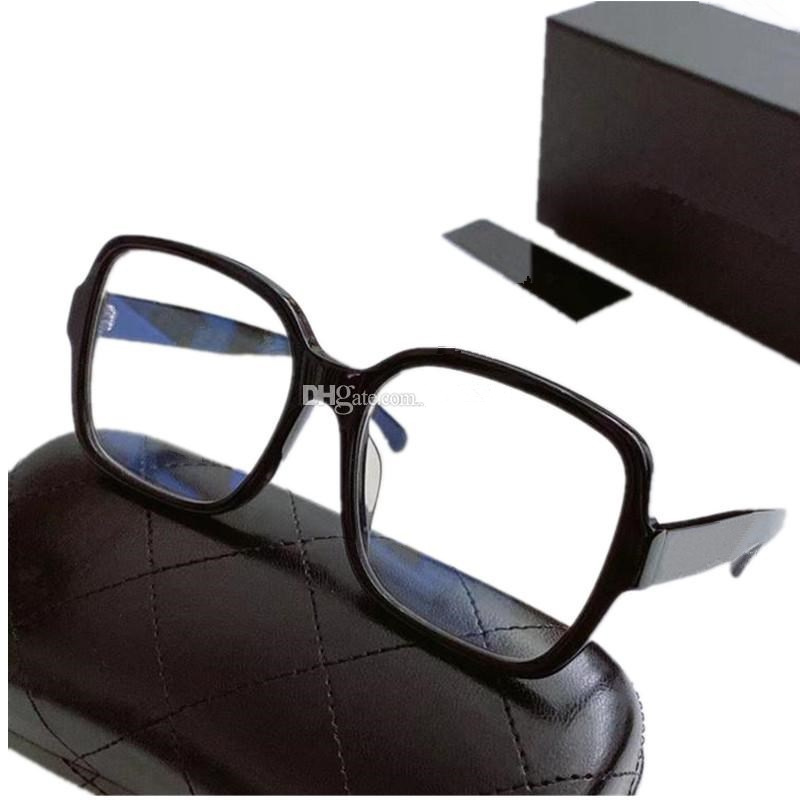 

Luxury Design All-match Celebs Frame Women Big-square Plain Glasses Plank Fullrim Anti-Bluelight Plano 56-17-140 for Prescription Myopia Eyewear fullset case