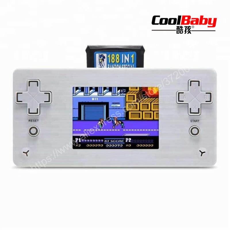 

Portable Game Players 2.8 Inch LCD Display PmP 6000 Handheld Player Built 500 Games 2pcs Card Hand Held