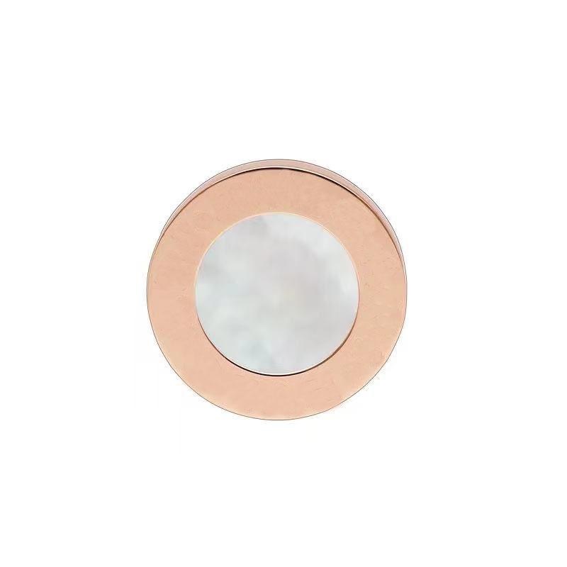 

High quality fashion ladies earring classic round mother-of-pearl earrings luxury designer jewelry