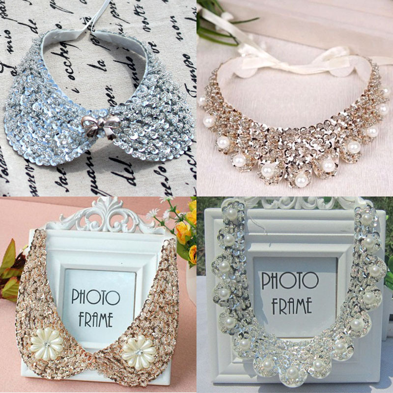 

Necklace Designer Trendy crystal jewellery pearl beads necklaces rhinestones detachable collar women necklace fine jewelry choke
