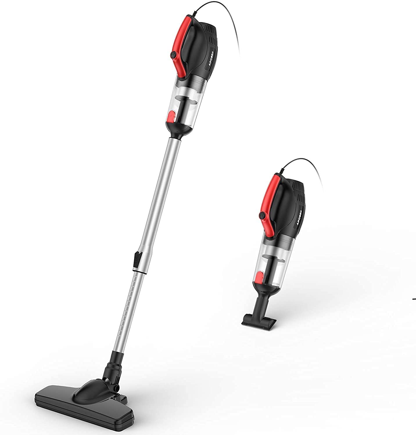 

APOSEN 16000Pa Cyclonic Lightweight Corded Vacuum Cleaner with 500W Motor, 7M Cable, Telescopic Metal Tube and Double HEPA, H21-500P