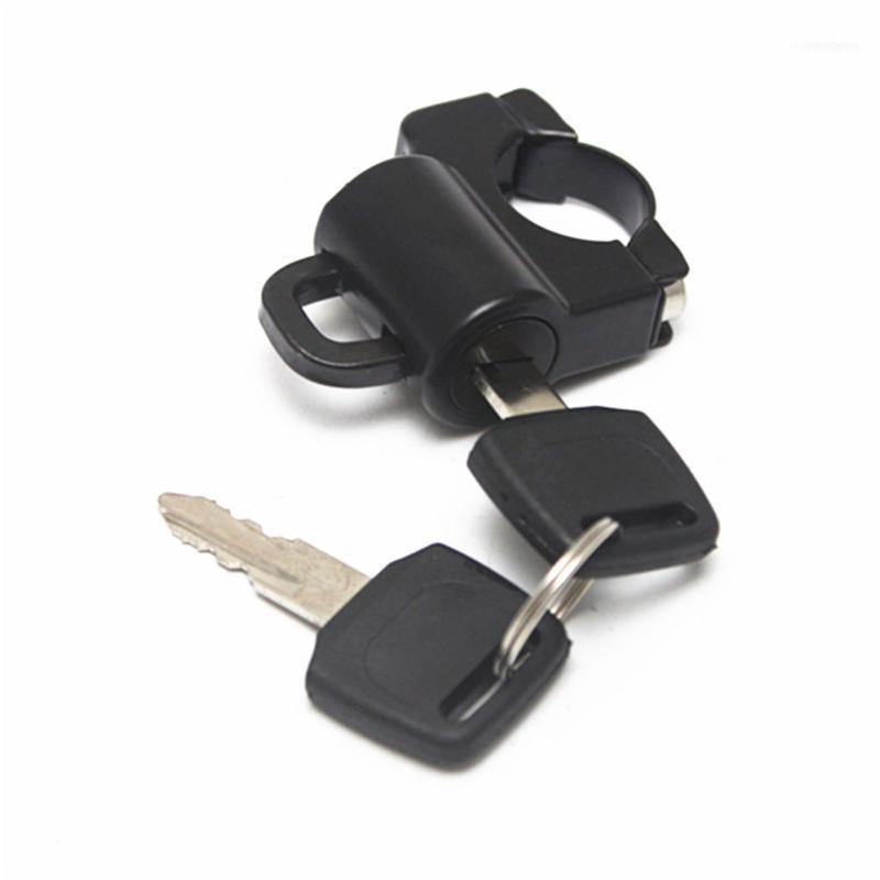 

Motorcycle Armor Helmet Lock For Universal 20mm Handlebars Key Anti-thief Security Padlock Accessories1