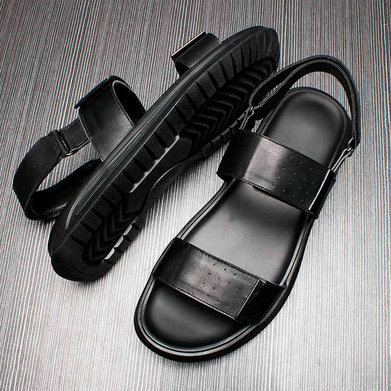 

Slippers Puwei sandals men's youth beach shoes trendy soft soles for outdoor wear in summer SJ7A, 1# shoe box