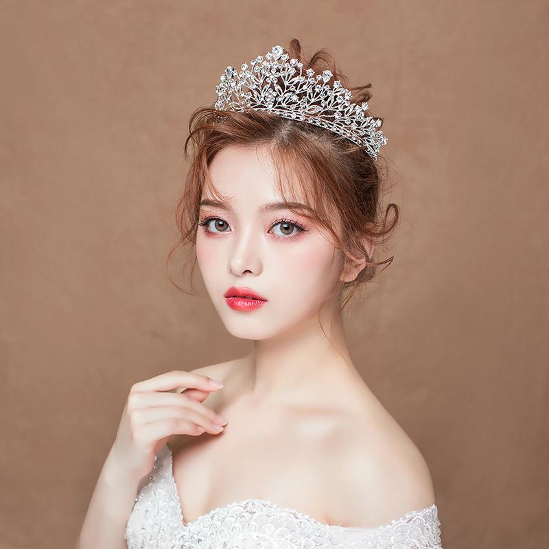 

Hair Clips & Barrettes Baroque Queen King Bride Tiara Crown For Women Headdress Prom Bridal Wedding Tiaras And Crowns Jewelry Accessories, Golden;silver