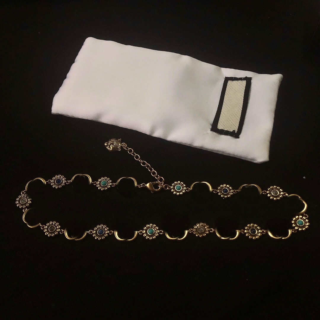 

Top Quality Brass Necklace Bracelet Enamel for Female Necklace Retro Tiger Bracelet Jewelry Necklace Fashion Trend Supply