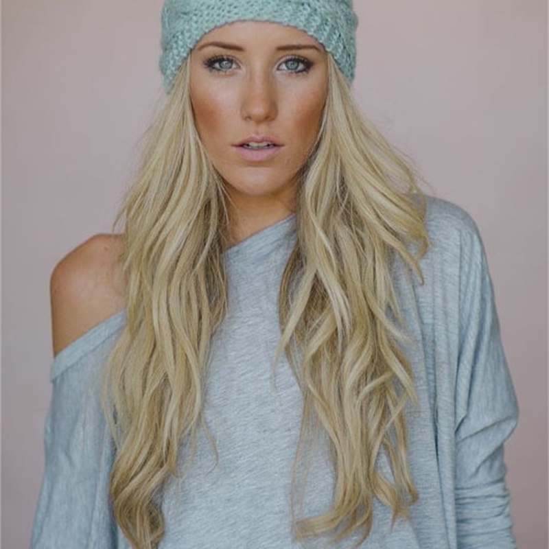 

and winter warm Autumn knitted band headset wool twist ear protection headband hoop hair accessories