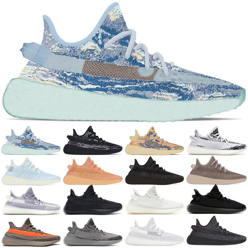 

Newest Static Reflective Running Shoes Men Women Zebra Mono Ice Clay Cinder Earth Tail Light Mens Womens Sneakers Sports Size 36-48