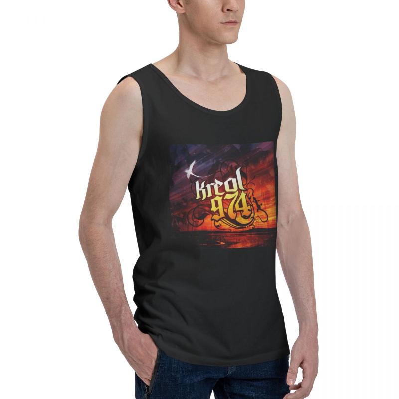 

Men' Tank Tops 974 Logo Kreol Top Shirt R248 Vest Men Set Funny Geek Sleeveless Garment, Black