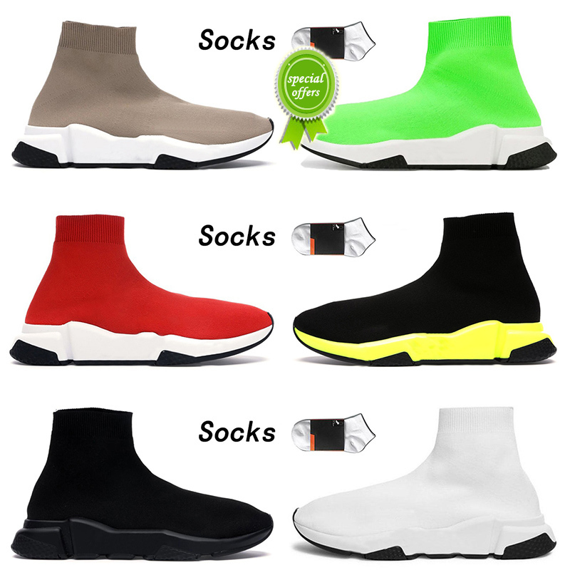 

{Outdoor}Top Fashion 2021 Sneakers Running Shoe Socks Shoes Mens Women Designer Flat Sports Triple Beige Black White Luxurys Boots Sock Trainer 36-45, B1 36-45