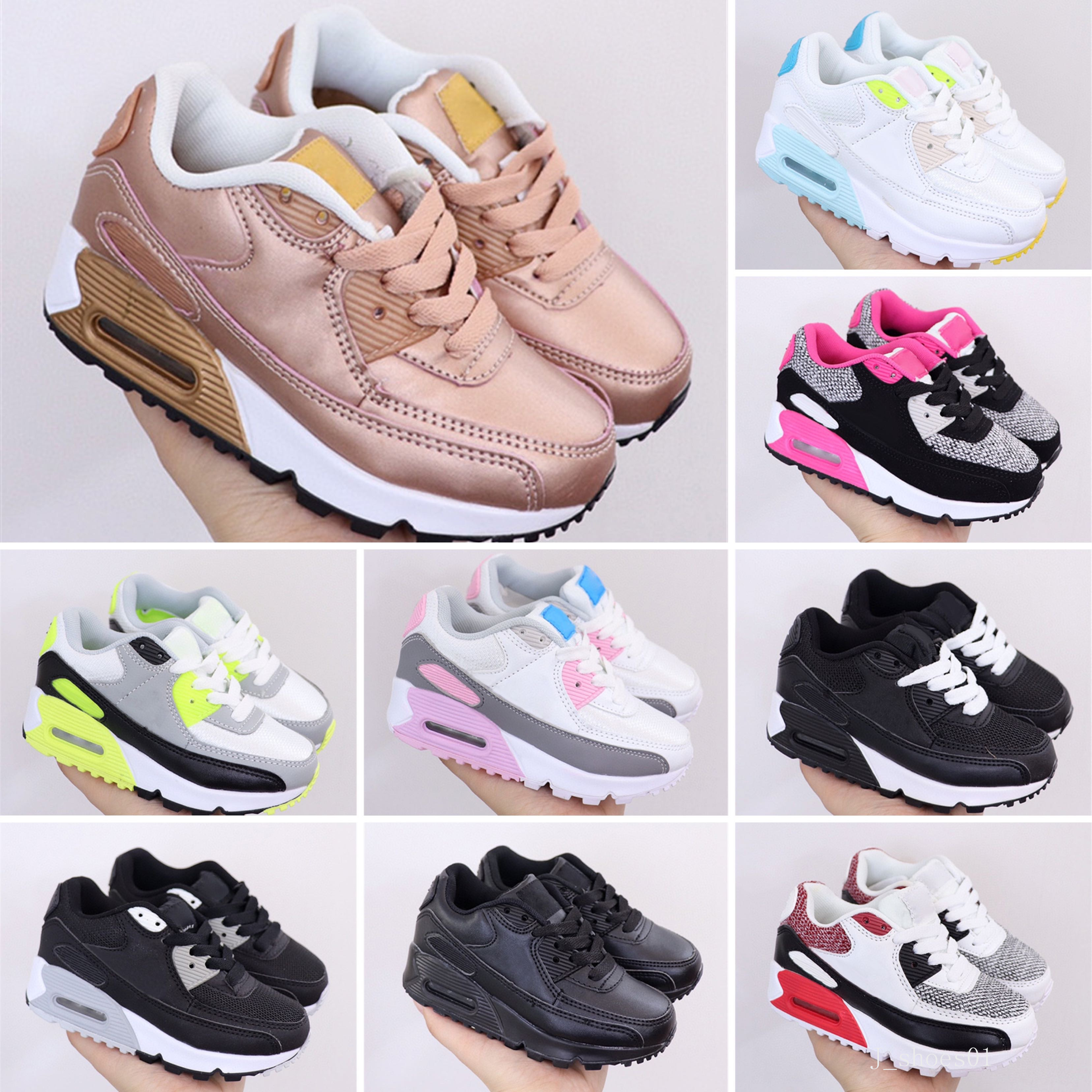 

2021 shoes baby II Sports Orthopedic Youth Kids trainers Infant Girls Boys high quality running shoe 16 Colors Size 22-35, Black